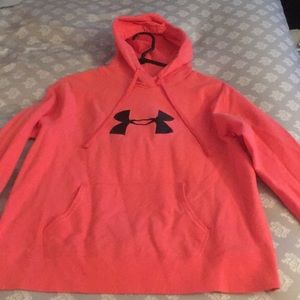 Pink under armour hoodie